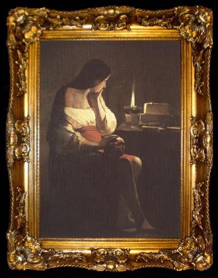 framed  LA TOUR, Georges de The Magdalen with the Nightlight (mk05), ta009-2